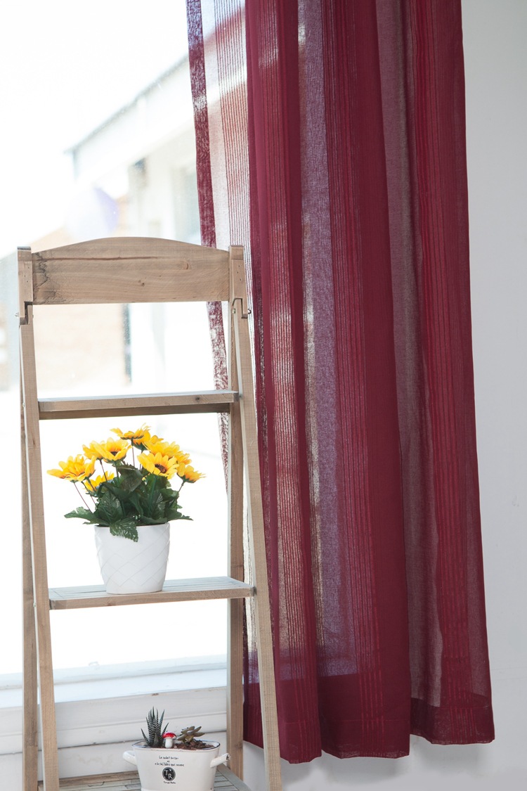 简约现代纯色窗帘布纱遮光布窗帘成品定制特价卧室多色可选5