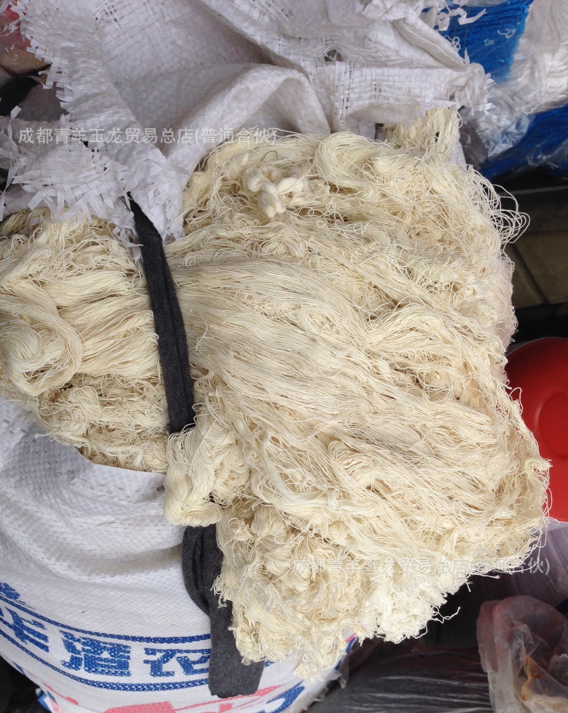 棉纱 工业油污擦拭纯棉纱 吸油棉纱白棉纱废棉纱废纱碎机布