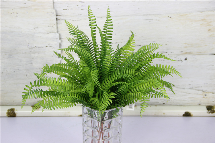 pvc仿真波斯顿蕨 过胶逼真排草蕨叶植物墙软装批发下甘草油甘蜈蚣