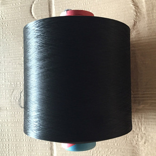 300d涤纶丝 黑色化纤网络丝有色涤纶dty低弹丝针织材料用纱线批发