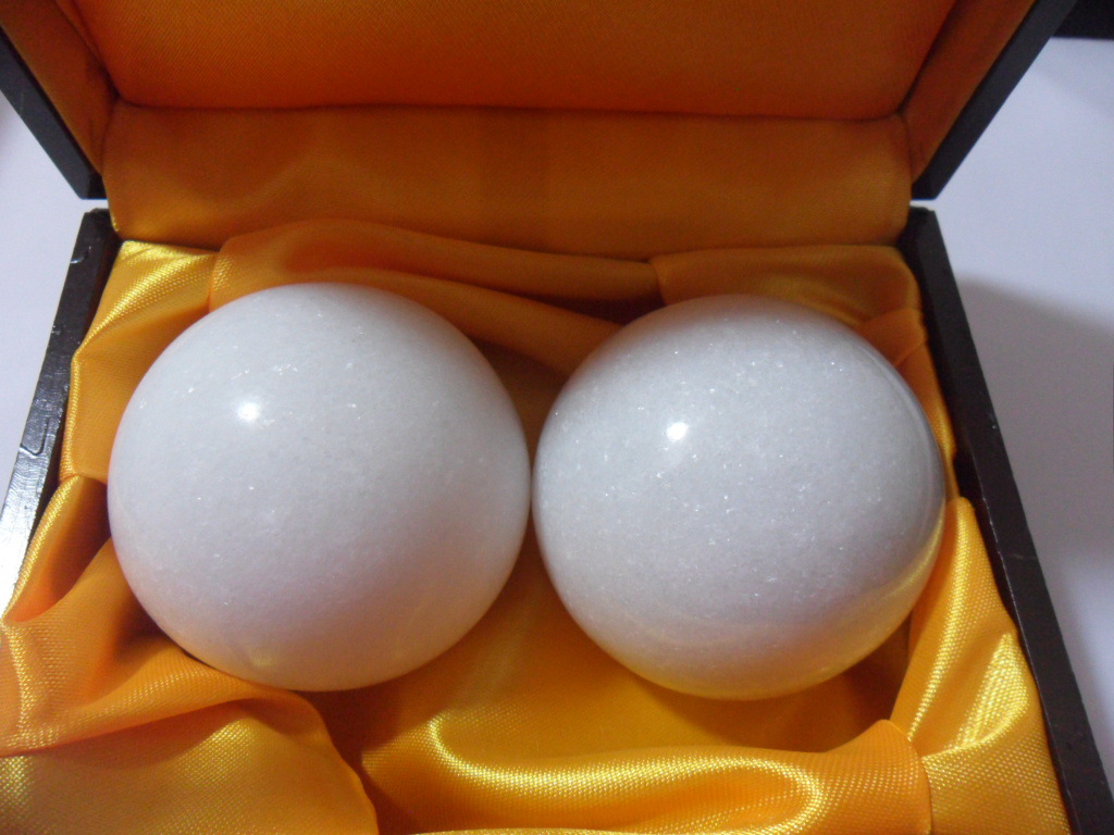 天然汉白玉 健身球 手球批发 老年保健球按摩球玉石