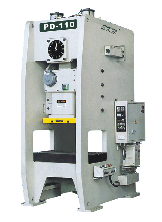 半闭式单点冲床 台湾品质pd-110t半闭式高钢架冲床