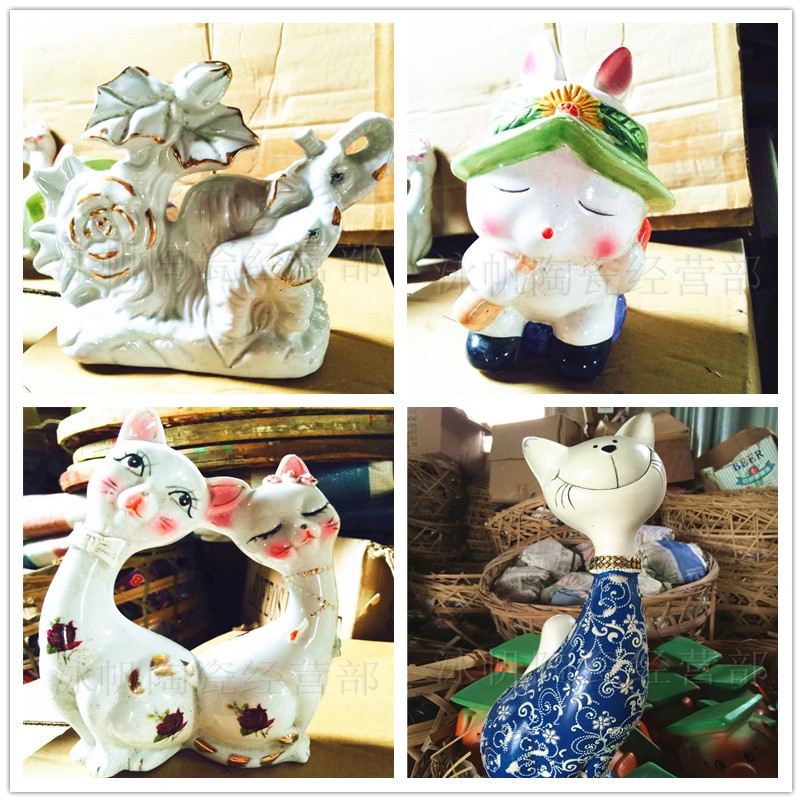 爆款套圈陶瓷 陶瓷工艺品 庙会套圈杂货 工艺摆件 摆摊陶瓷