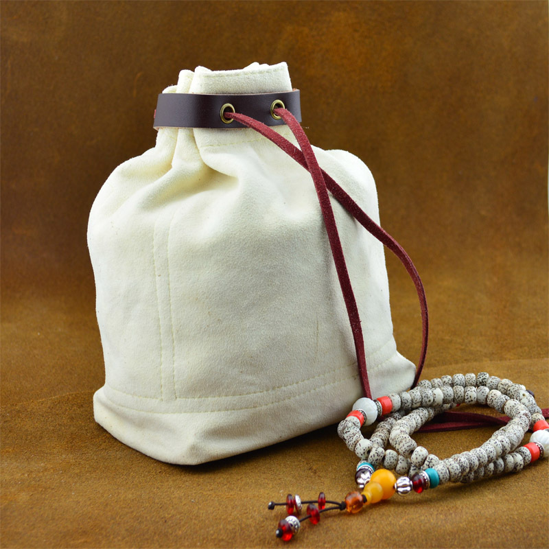 厂家直销超大多功能真皮百宝囊文玩鹿皮收纳袋