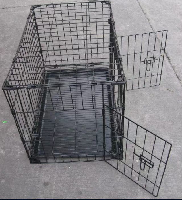 组装笼子 优质豪华狗笼 铁质塑胶喷漆宠物笼 超结实90*57*66cm