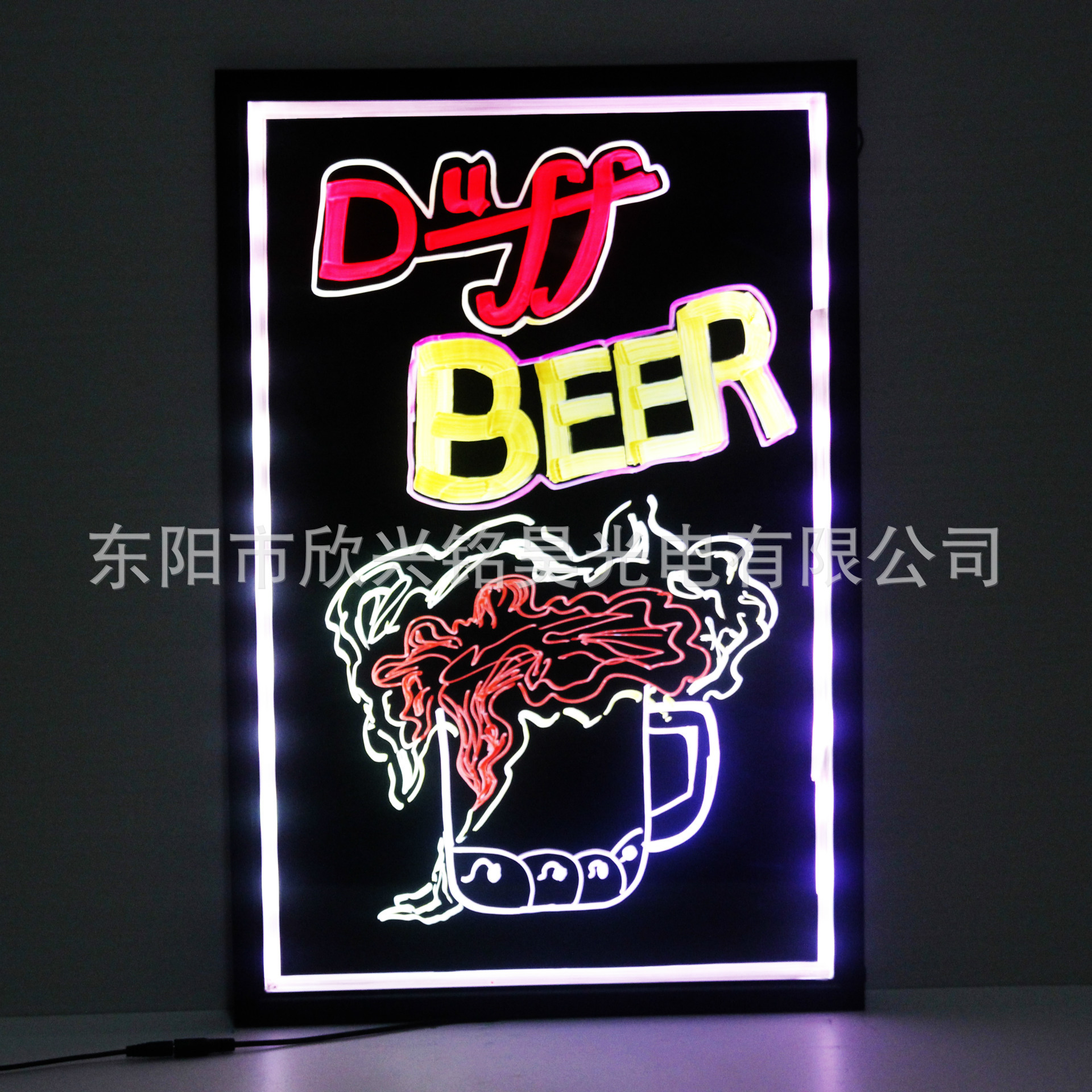 广告荧光屏手写led荧光板 荧光板 led电子发光板50*70cm