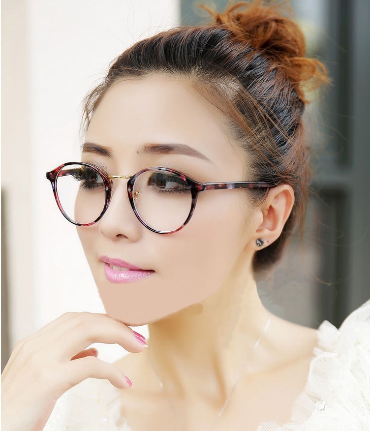 爆款复古小清新圆形眼镜框 明星款平光镜066小辣椒金属鼻梁眼镜