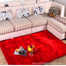 地毯细丝纯色 卧室客厅床头瑜伽地毯 ，承接外贸订单