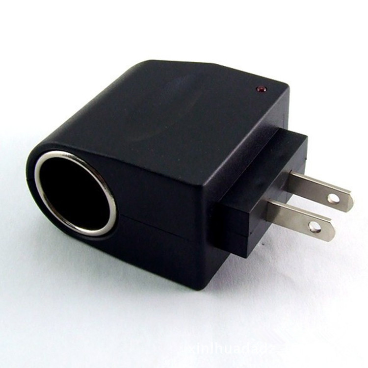 车载电源转换器点烟器插座 220v转12v逆变电源 美规小功率转换器