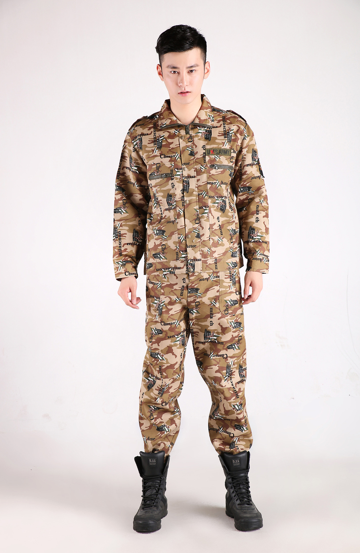 直供818款迷彩服工作服迷彩套装耐磨速干型迷彩服厂家直营销.