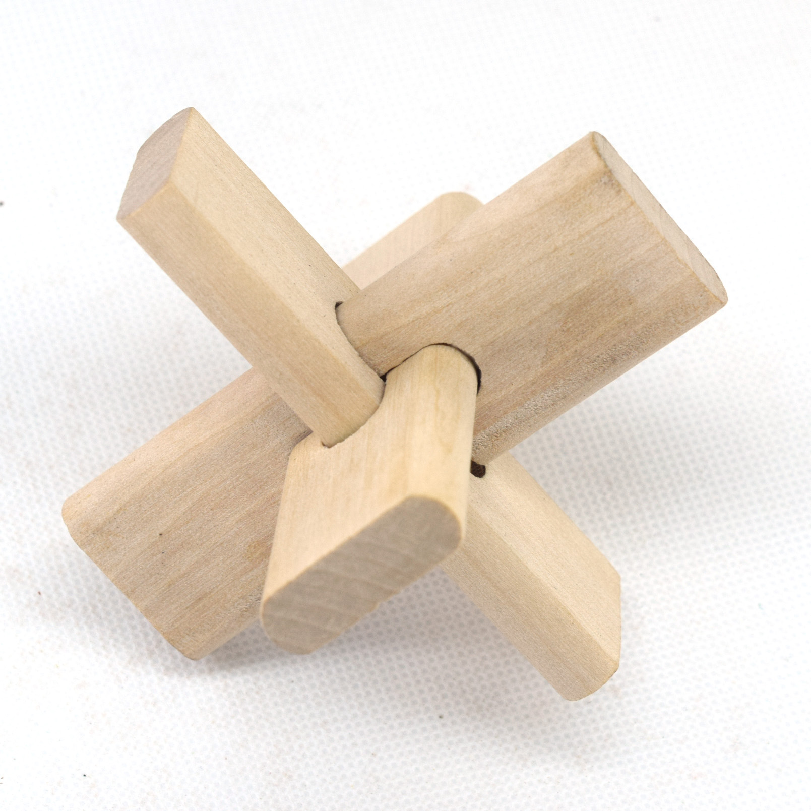 本三通孔明鲁班锁地摊热卖成人益智解锁解环解扣木制玩具小额批发