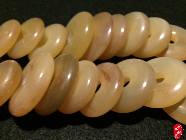 天然羚羊角平安扣 羊角佛珠手链diy配饰 厂家批发 - 工艺品批发交易网