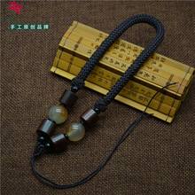 流苏挂件_流苏玉坠 渐变染色莲花如意扣衣裙配