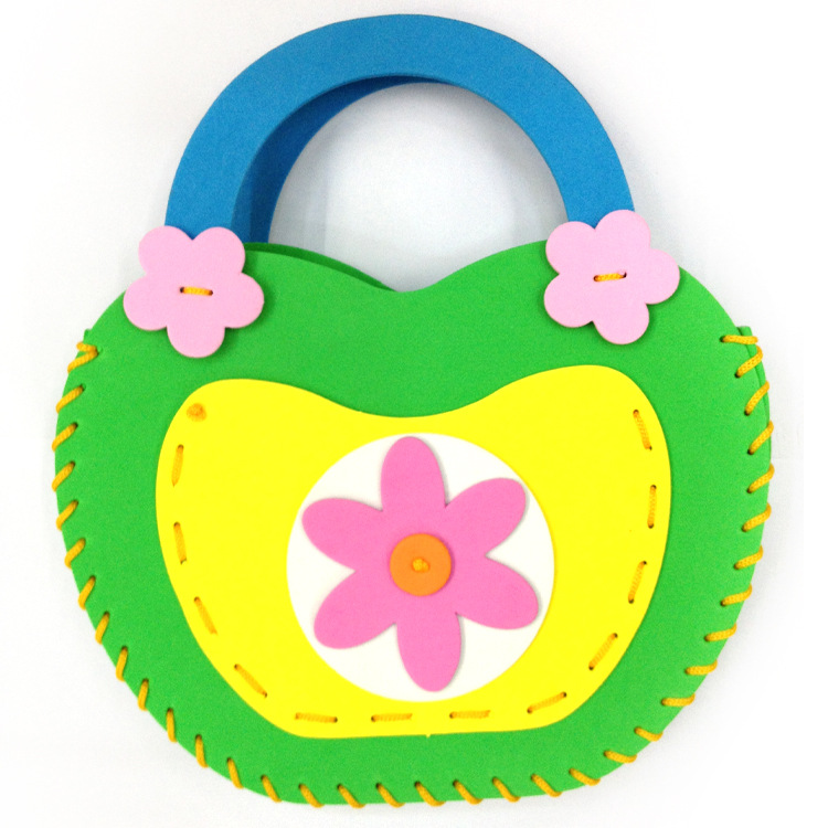 丑小丫8款手工制作包包 eva立体贴画粘贴画手工缝制