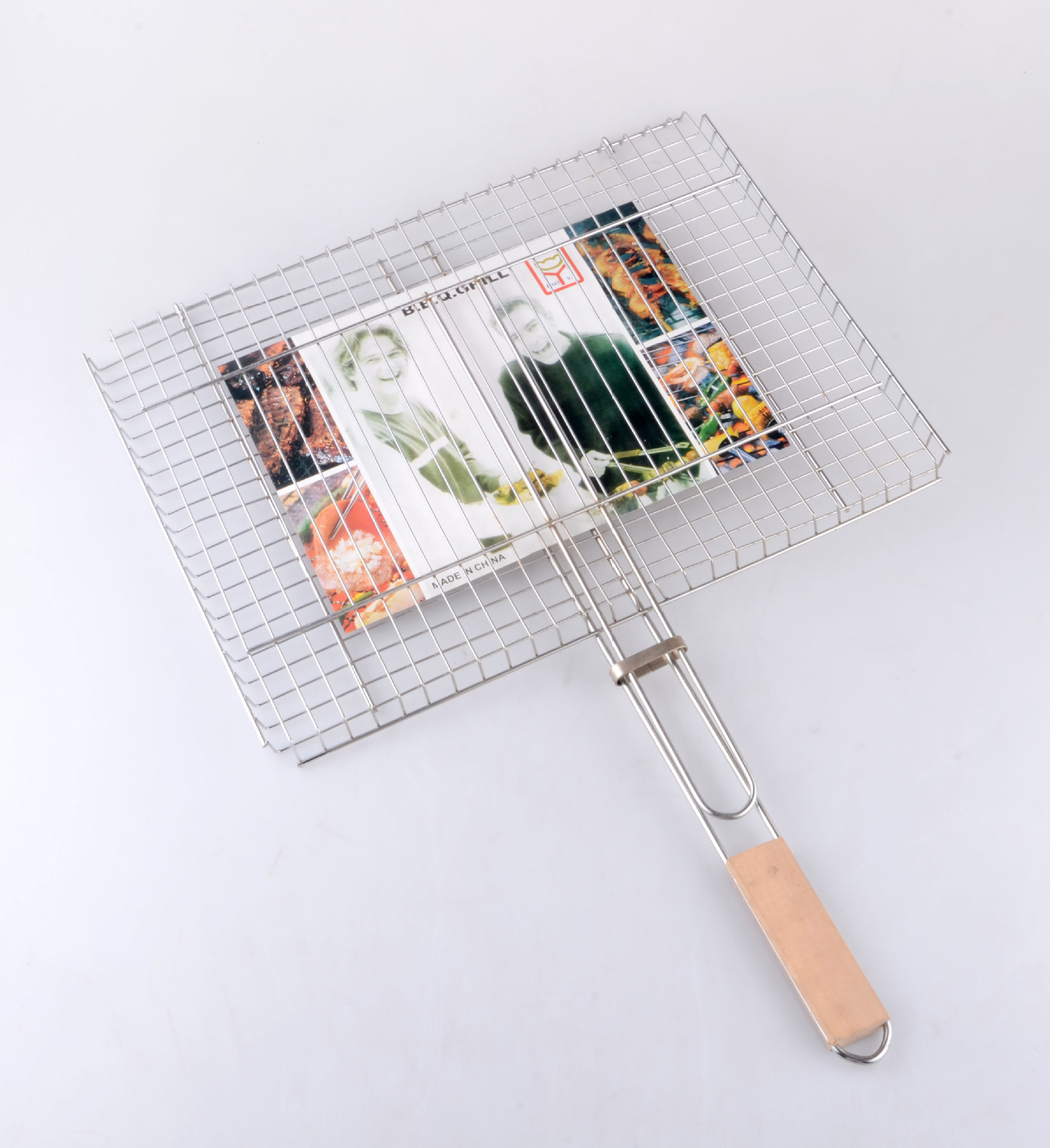 factory direct supply outdoor net plywood barbecue accessories with handle barbecue net barbecue rack barbecue tools