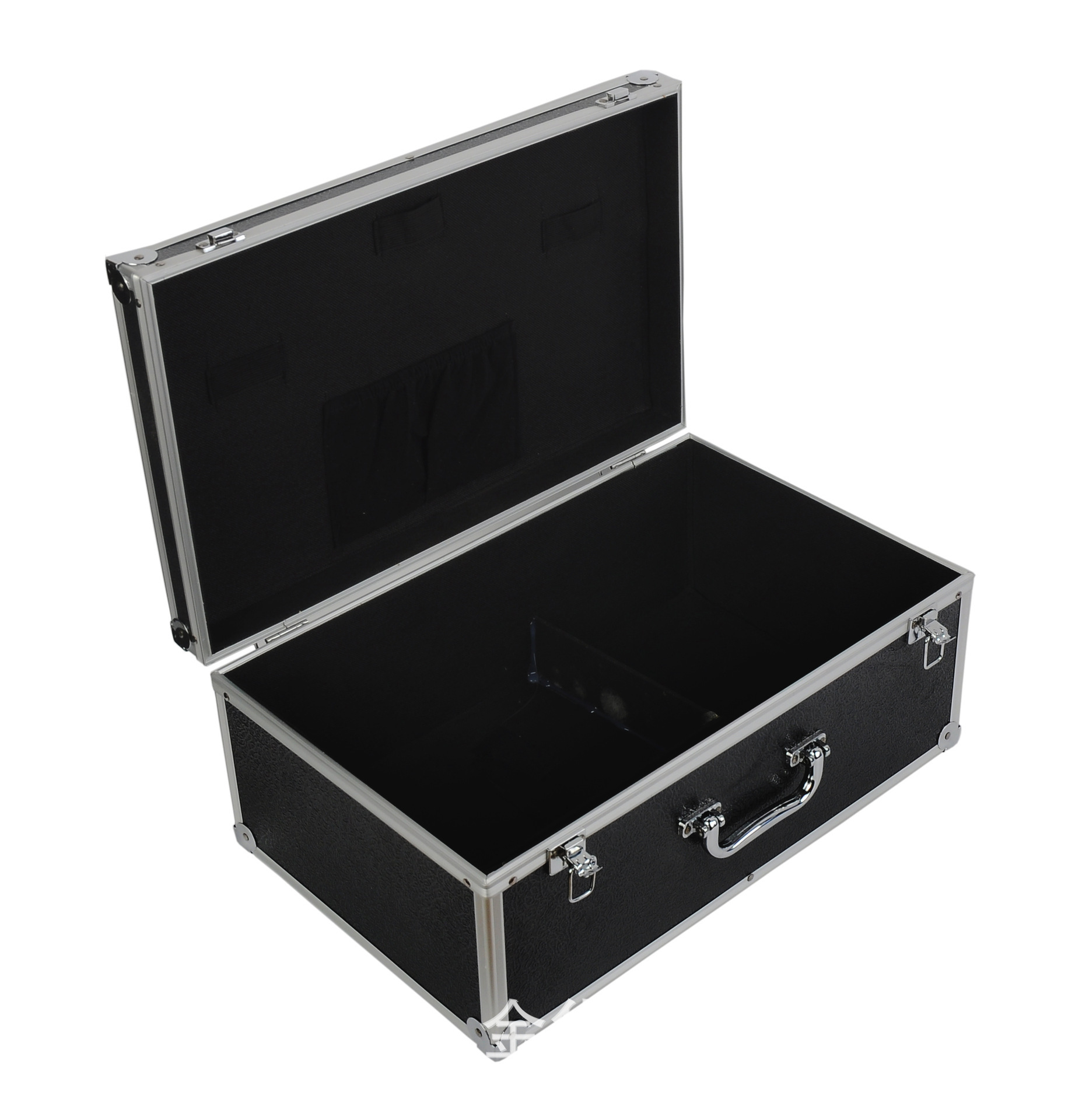 厂家专业定制生产黑色铝盒金烟箱黑色水烟盒烟具套装箱