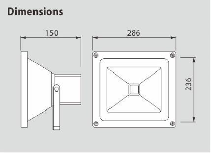 led投光灯 广告射灯 led泛光灯10