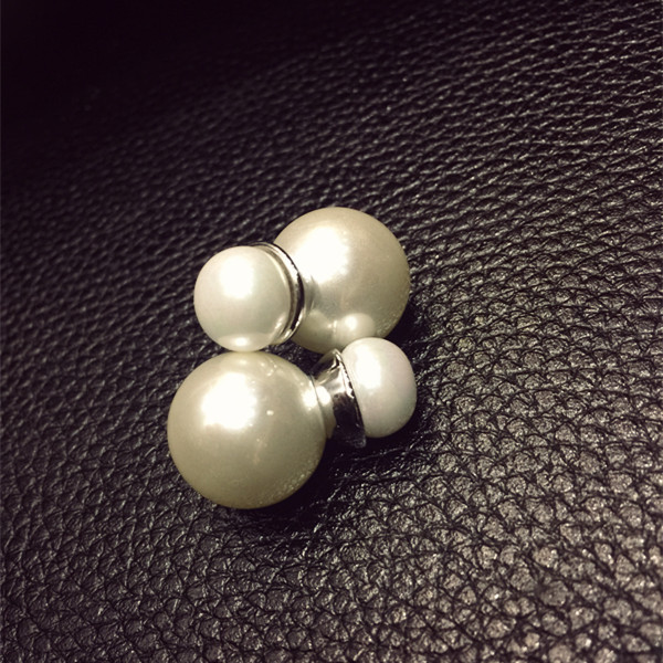 韩版时尚吸铁石磁铁圆形大小珍珠耳夹无耳洞女耳钉耳环耳饰品