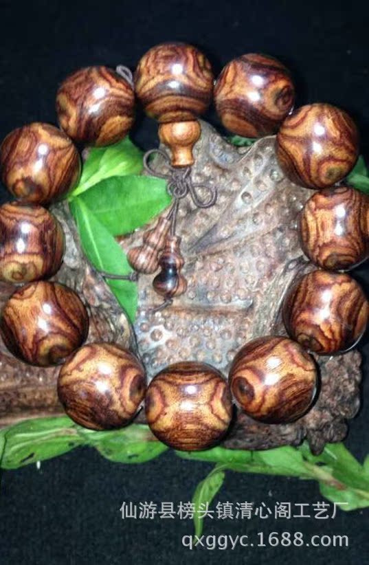 精品紫檀柳鬼眼对眼手串20mm 手链 小孔紫檀柳鬼眼通货批.