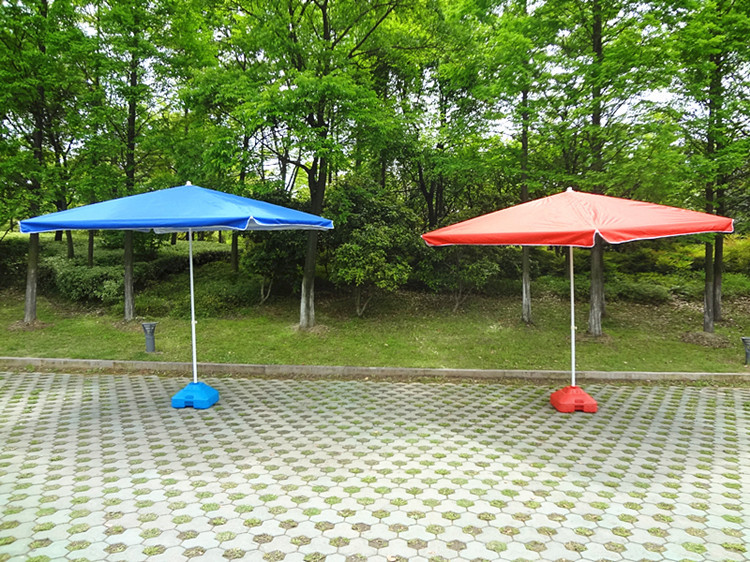 批发3米户外遮阳大太阳伞方形庭院伞四方伞摆摊伞沙滩伞可印广告