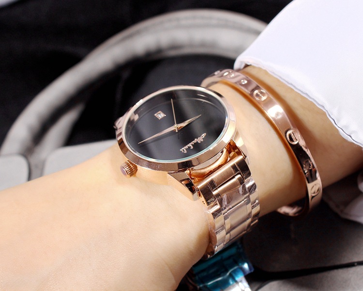 mashali/玛莎莉 新款简约时尚手表女款日历 百搭时装女表 m-9041