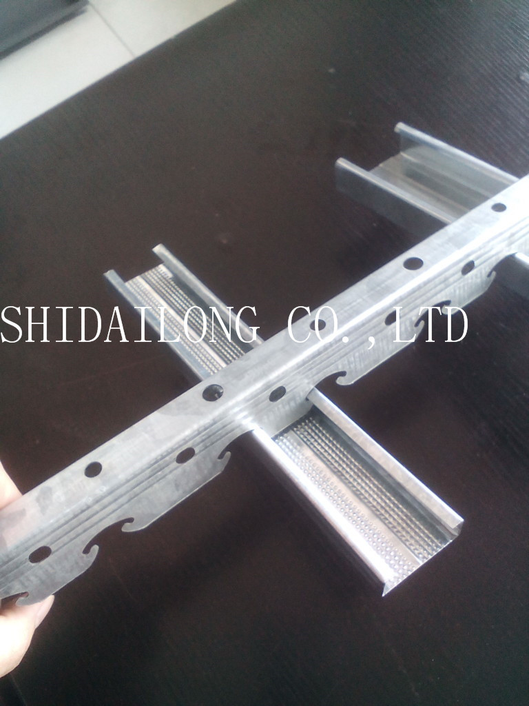 河北时代龙厂家优惠批发吊顶轻钢龙骨 v50型卡式主骨28*18mm