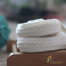 1.5cm漂白色全棉辫子织带 服装饰物辅料包边带 颜色规格可定做