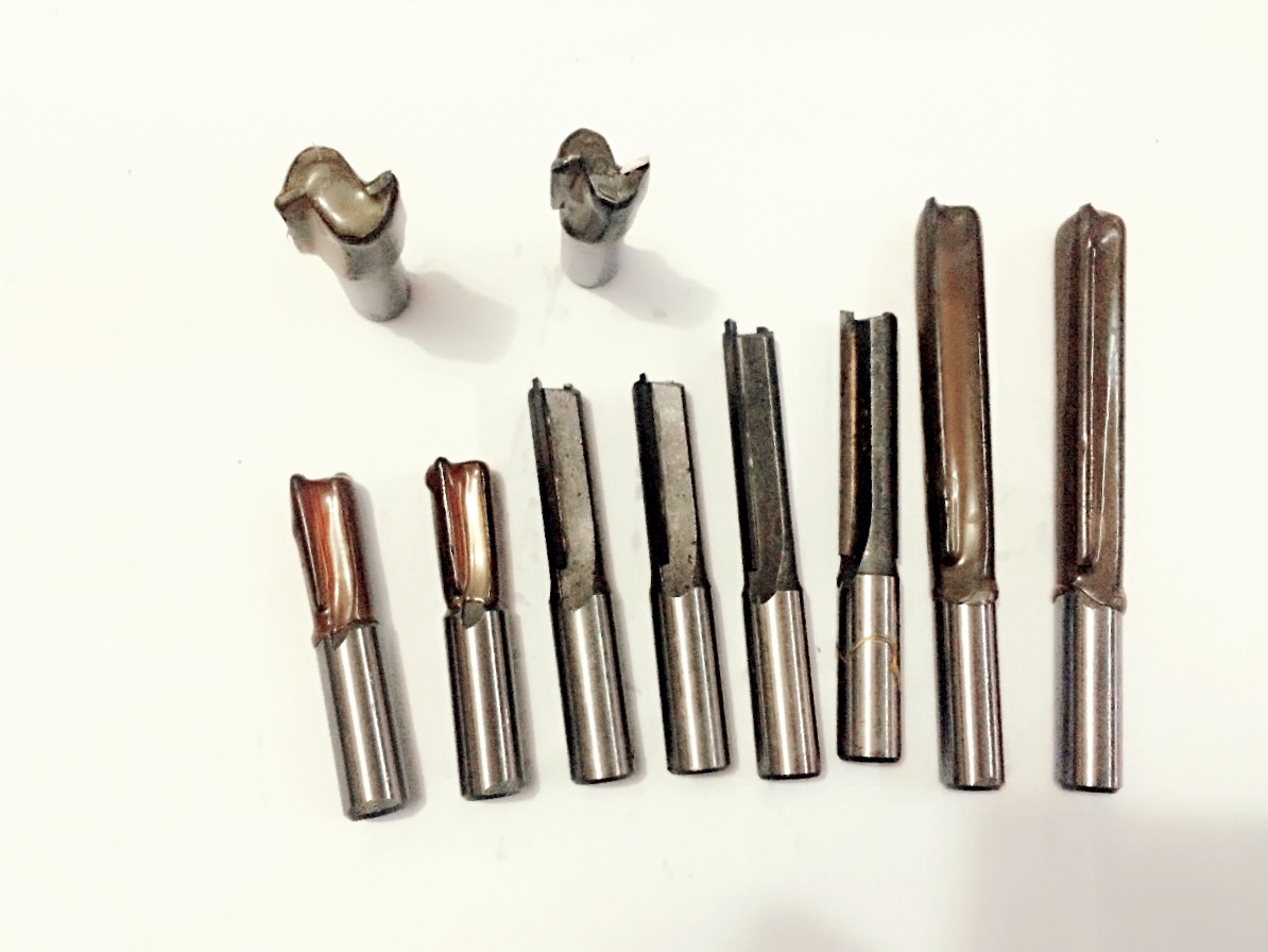 木工刀具 木工铣刀 修边机刀头 木工双刃直刀