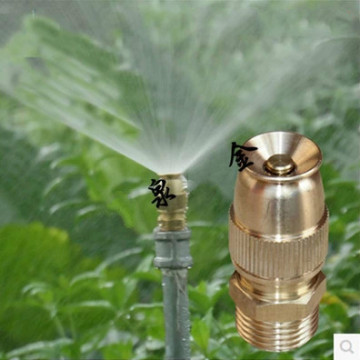 4分塔吊喷淋专用雾化喷头全铜可调子弹头喷嘴 草坪喷灌屋顶降温