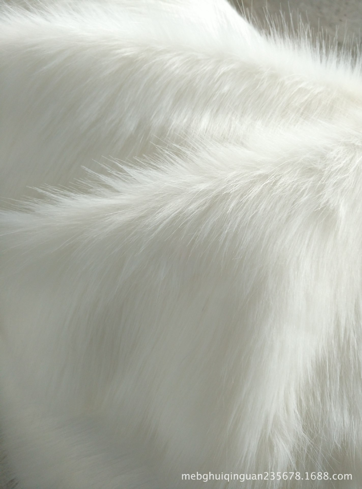 宁波毛绒工厂现货供应长毛绒白色海派长毛绒1米起订当天发货