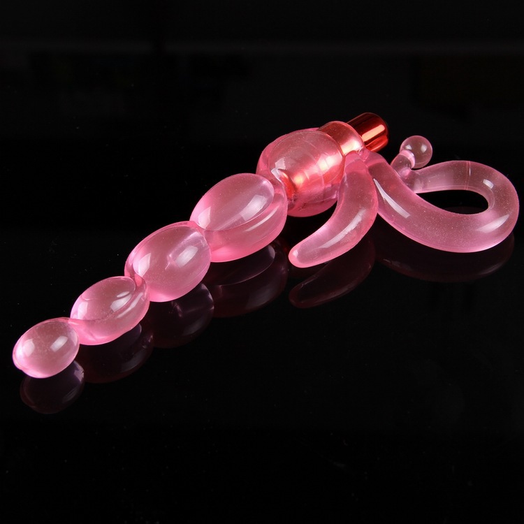 男女通用震动器具肛门塞肛塞 后庭小拉珠自慰棒成人情趣性用品