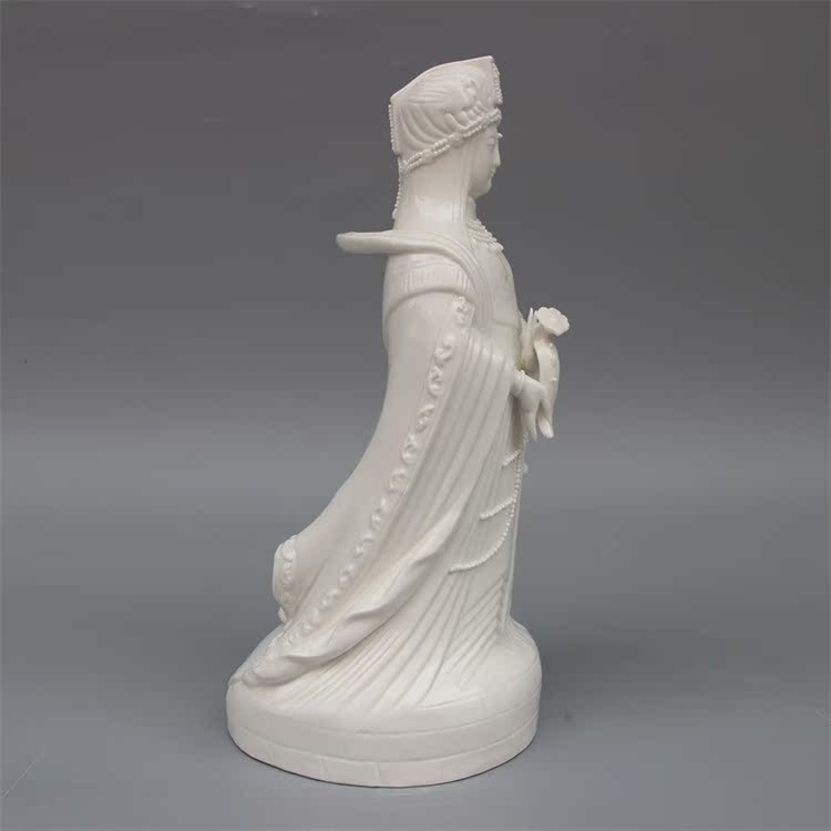 东方海神妈祖雕像 景德镇陶瓷工艺品 家居陶瓷摆件 高档礼品摆件