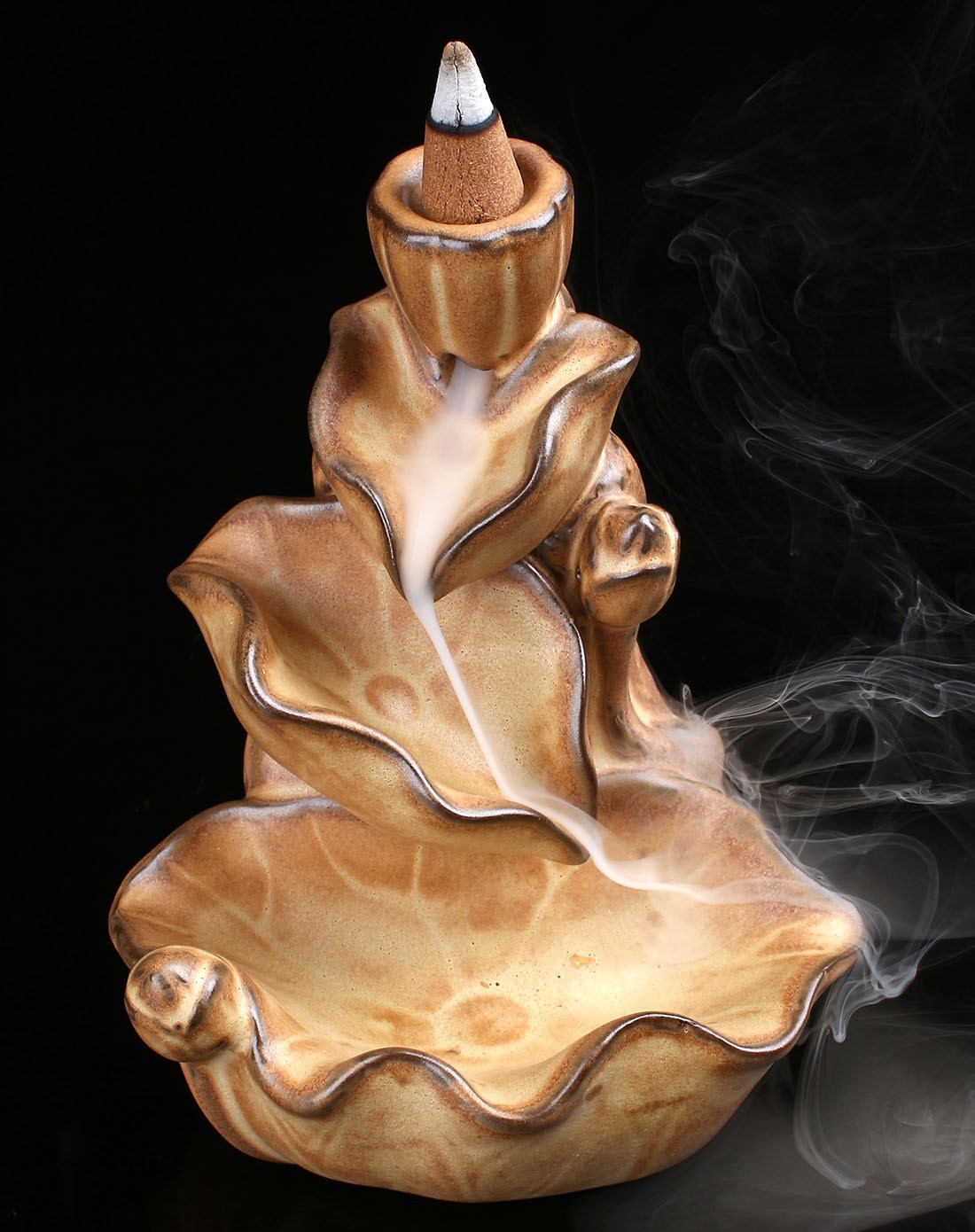 天然倒流香 薰空心观烟沉烟锥香熏香粒檀香粒云起 瀑布香15元起批