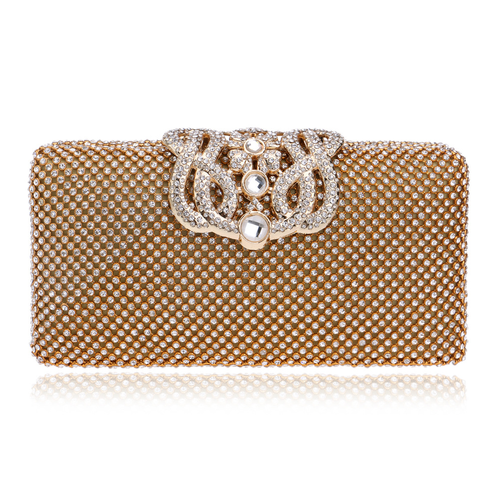 欧美奢华皇冠镶钻石女包外贸奢华宴会手拿晚宴包精致礼服晚装包包