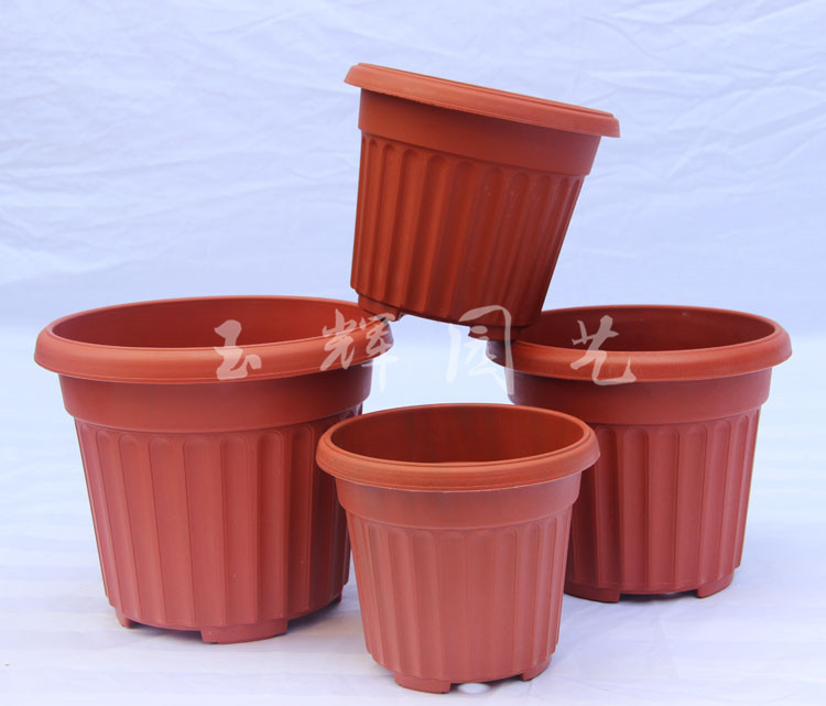 批发 八角塑料花盆 高档绿植盆栽花盆 环保树脂花盆绿植组合花盆