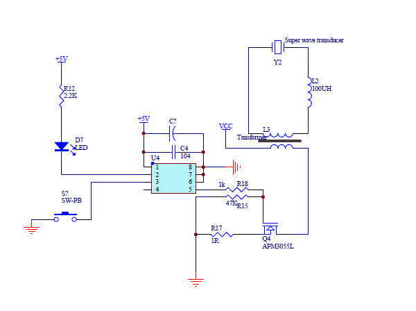 5v超声波加湿器喷雾仪喷脸仪自动搜频芯片ic方案pcba