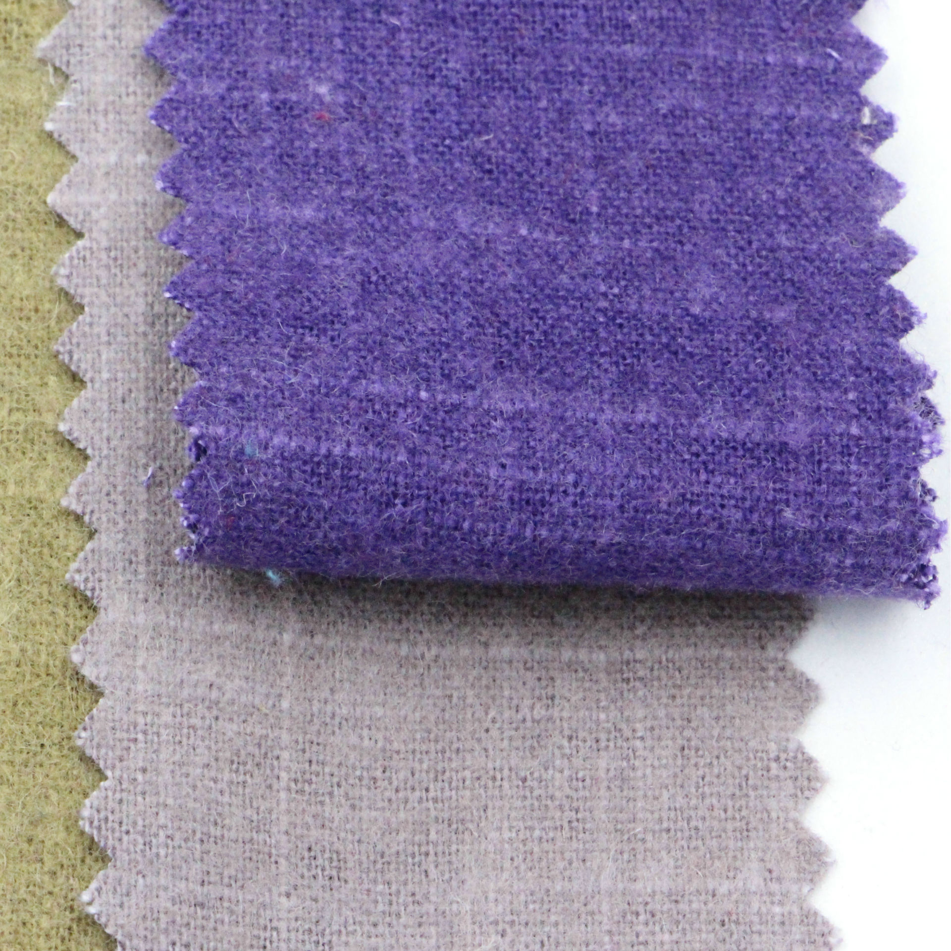 棉麻混纺面料 亚麻粘拉毛麻布 竹节抓毛 麻棉面料