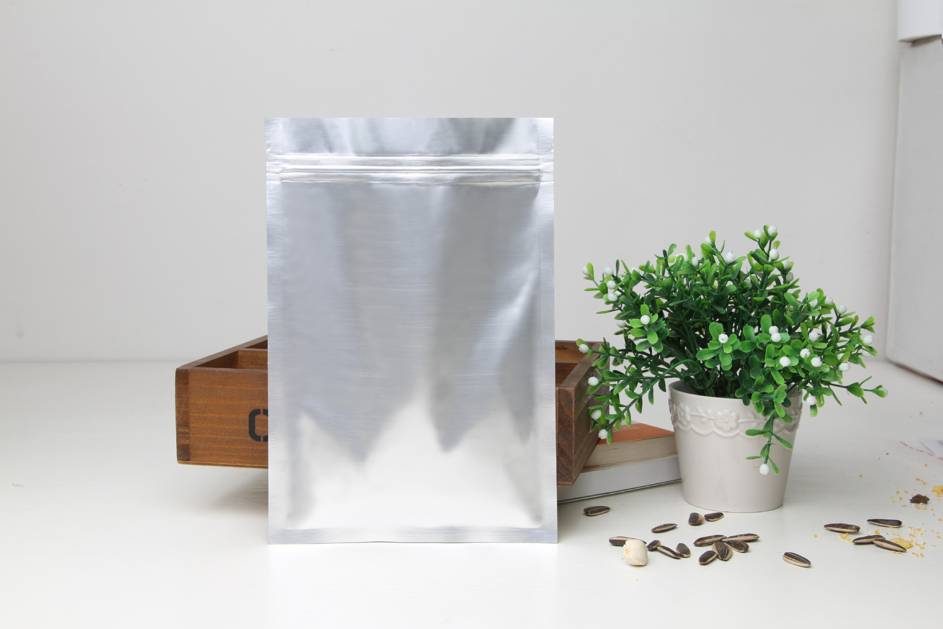 11*16*20丝纯铝箔平底食品包装袋 可抽真空 防静电自封袋 1只价格