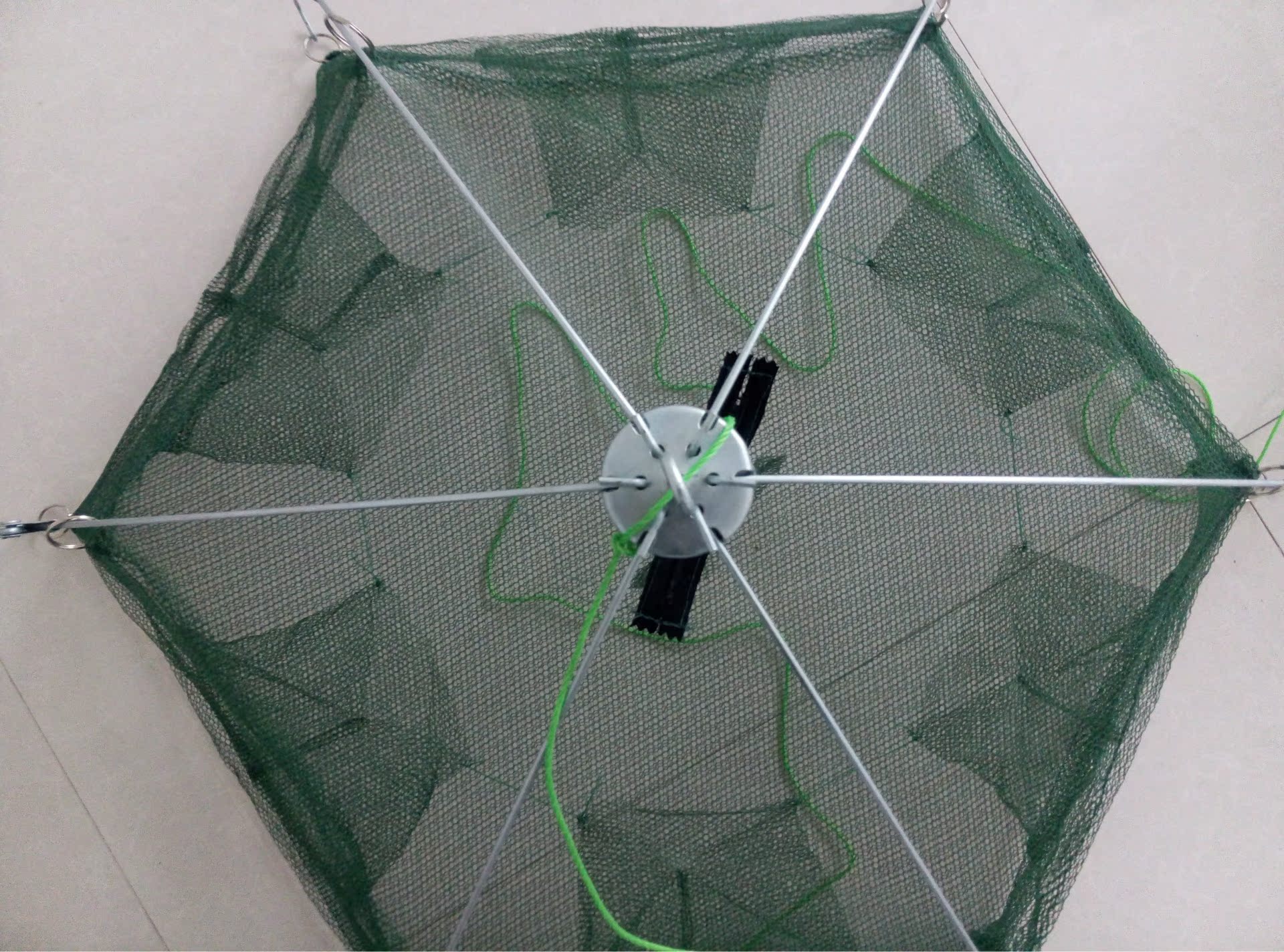 【厂家销售 鱼网捕鱼笼 捕虾笼批发 折叠捕鱼笼】河