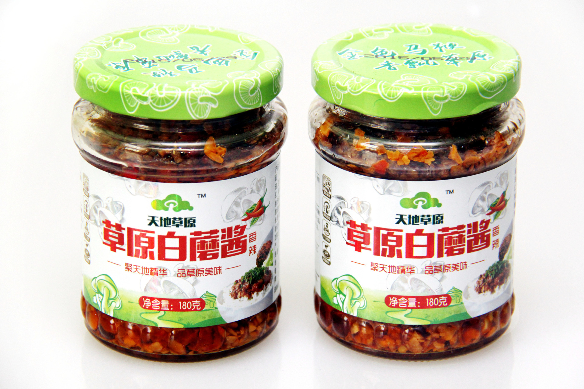 天地草原白蘑酱180gx20瓶提瓶装香辣内蒙特产调料礼提