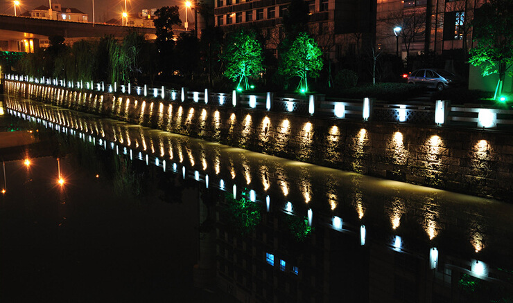 led投光灯聚光灯3w普瑞七彩单色室外户外亮化景光灯泛光灯.