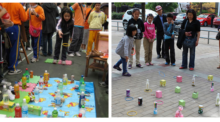 投掷套圈圈的圈地摊套圈圈塑料套圈游戏套环塑料弹性套圈