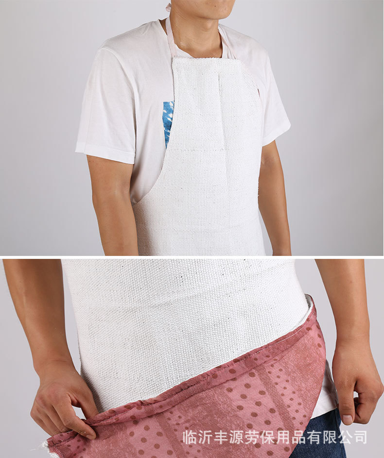 厂家直销石棉围裙防火隔热耐高温电焊劳保阻燃围裙工业防护防飞溅