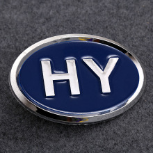 专业开模注塑加工一条龙加工厂家批发定制各种车标车牌 hy车牌