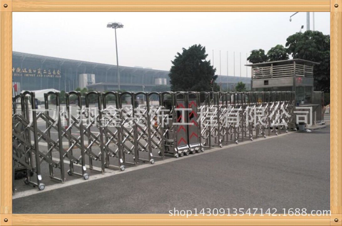 批发电动门 不锈钢电动伸缩门 工厂学校小区企业大门