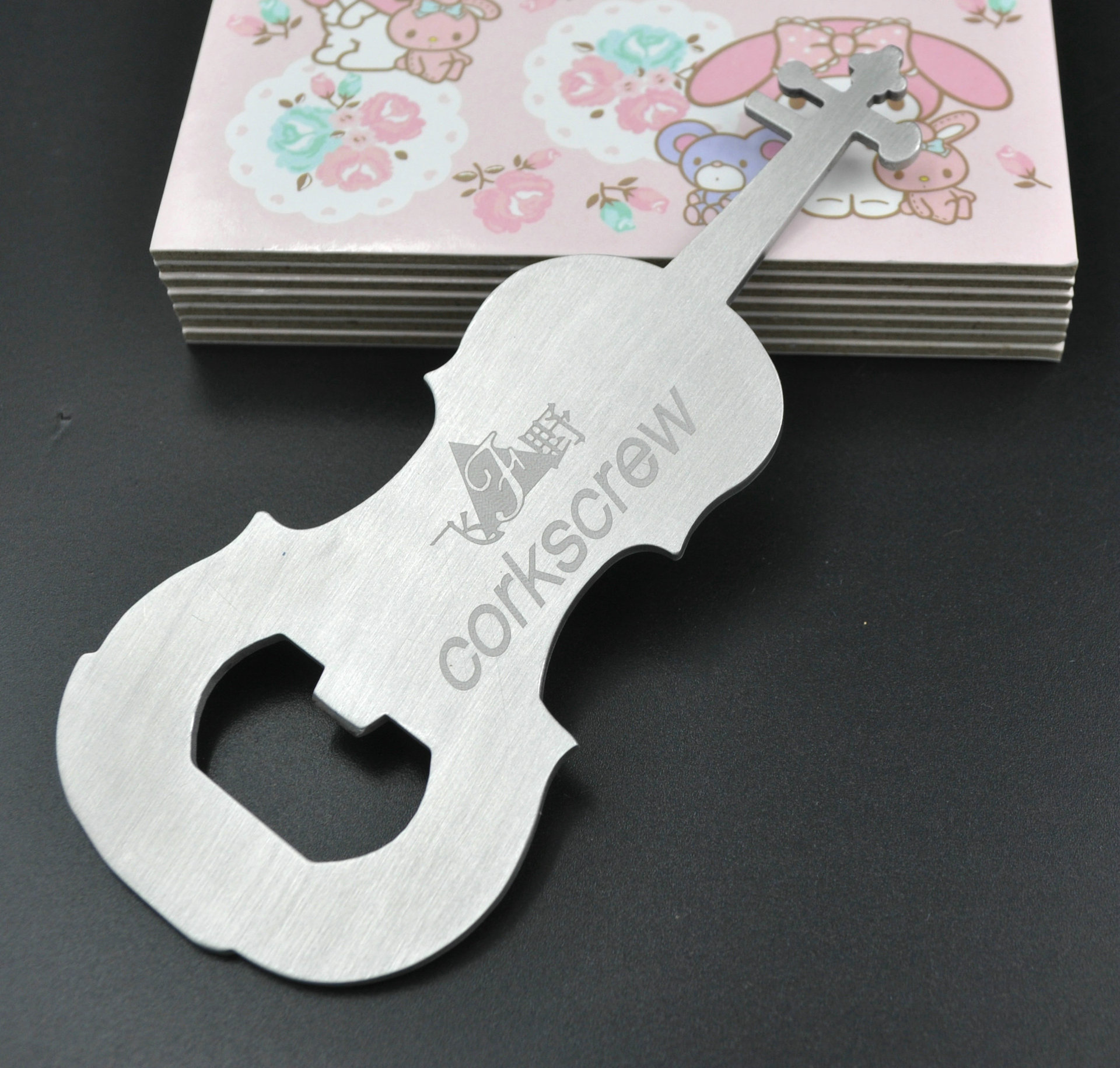 厂家直销 创意吉他形状开瓶器 不锈钢开瓶器 启瓶器 可定制批发