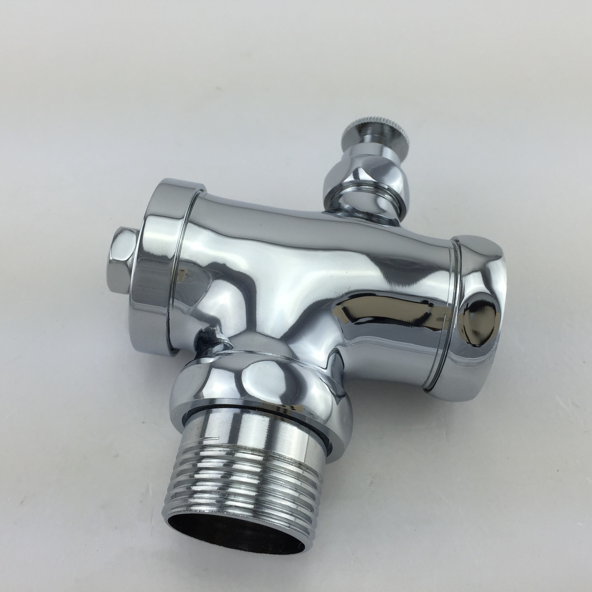 厂家直销 铜 入墙按扭延时冲洗阀 大便冲水阀 蹲便器入墙冲洗阀