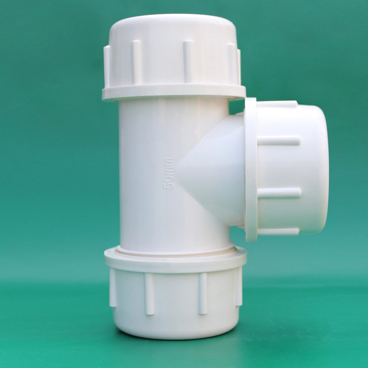 新品厂家直销 pvc给水管件 快接三通 批发 pvc快接三通配件