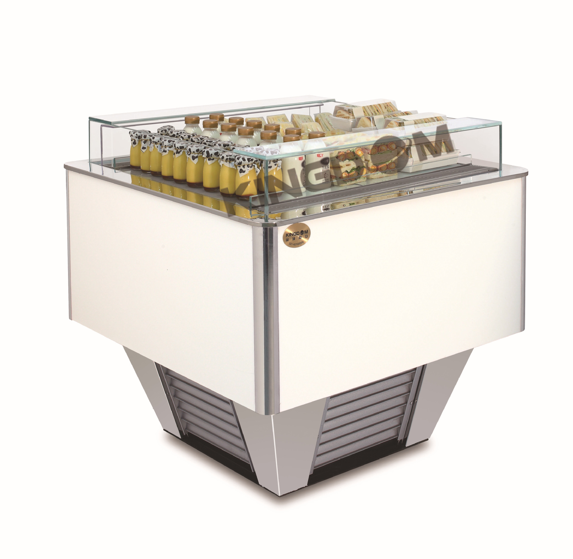 金城制冷 单面开放柜f 开放式冷藏展示柜 三明治柜 中岛柜