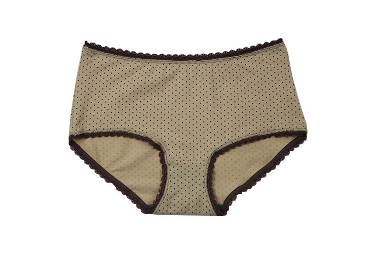 ab内衣 弹力棉印花女豹纹内裤 小平角裤1044